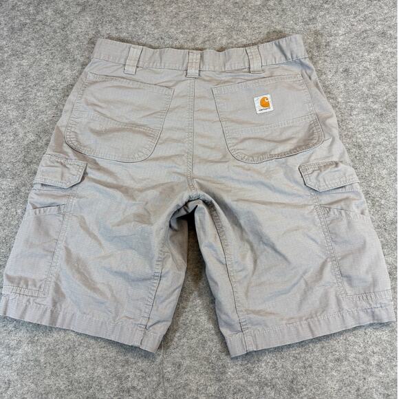 Carhartt Cargo Shorts Mens Size 34 Gray Relaxed Fit Ripstop Utility Workwear - Picture 1 of 5